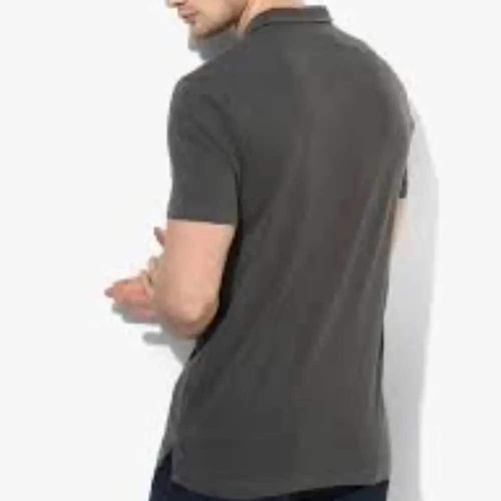 Aeropostale Distressed Regular Fit Dark Grey Short Sleeve Golf Polo L - Picture 8 of 8